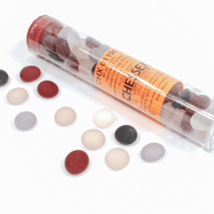 Tube of Glass Counters Frosted - Image 5