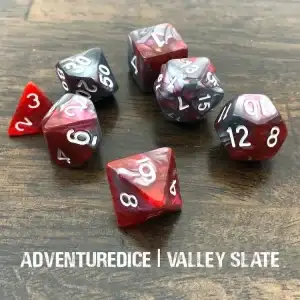 7-Piece RPG Dice Set: Slate Themed - Image 6