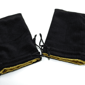 Velvet Dice Bag Black with Colour Interior - - Image 6