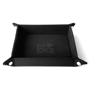 Dice Tray - Velvet Folding w/ Leather Backing - 10" x 10" - Image 6