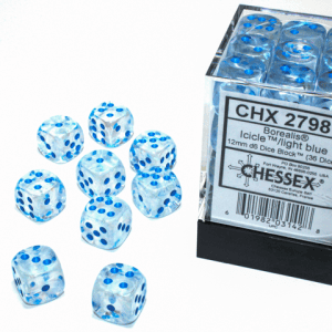 36d6 Dice Block (12mm): Borealis Luminary (Assorted Colours) - Image 6