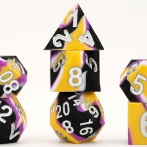 7-Piece RPG Dice Set: Sharp Edge (Pride) - - Image 6