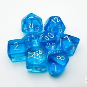 7-Piece RPG Dice Set: Translucent Lab - - Image 5