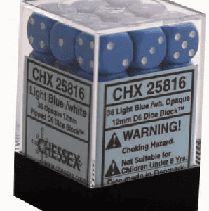 36d6 Dice Block (12mm): Opaque (Assorted Colours) - Image 6
