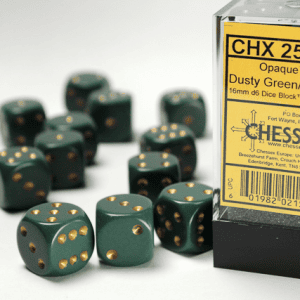 12d6 Dice Block (16mm): Opaque White Pipped (Assorted Colours) - Image 6