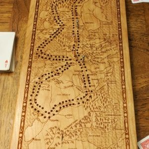 Wooden Cribbage Board: Game of Thrones - Westeros - Image 6
