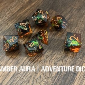 7-Piece RPG Premium Sharp Edge Resin Dice Set - Image 6