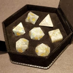 7-Piece RPG Gemstone Dice Set: - Image 6