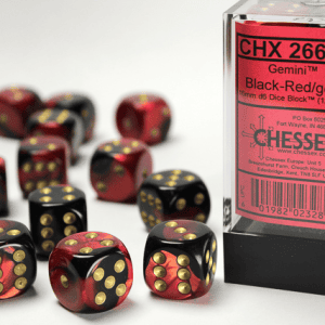 12d6 Dice Block (16mm): Gemini Gold Pipped (Assorted Colours) - Image 7