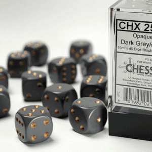 12d6 Dice Block (16mm): Opaque White Pipped (Assorted Colours) - Image 7