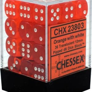 36d6 Dice Block (12mm): Translucent (Assorted Colours) - Image 6