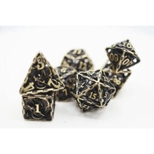 7-Piece Hollow Metal RPG Dice Set: Dragon - Image 7
