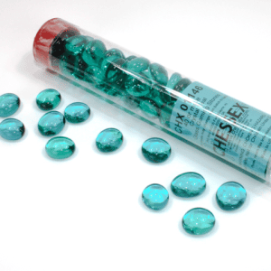 Tube of Glass Counters Translucent Colour - Image 7