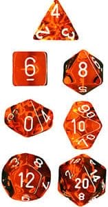 7-Piece RPG Dice Set: Translucent - - Image 8