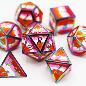 7-Piece Metal RPG Dice Set: Pride Collection - Image 8