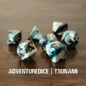 7-Piece RPG Dice Set: Water Themed - Image 8