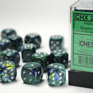 12d6 Dice Block (16mm): Festive (Assorted Colours) - Image 8