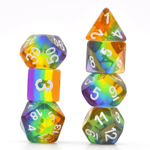 7-Piece RPG Dice Set: Translucent - - Image 9