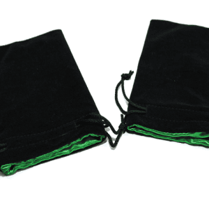 Velvet Dice Bag Black with Colour Interior - - Image 8