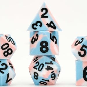 7-Piece RPG Dice Set: Sharp Edge (Pride) - - Image 9