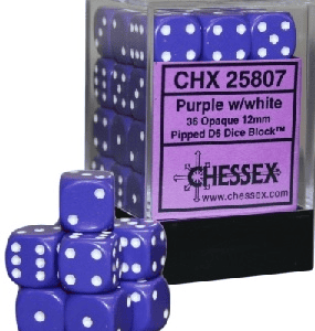 36d6 Dice Block (12mm): Opaque (Assorted Colours) - Image 9