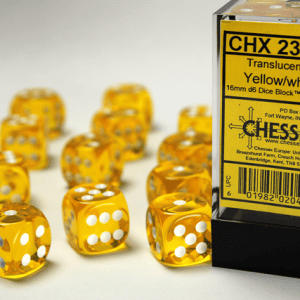 12d6 Dice Block (16mm): Translucent (Assorted Colours) - Image 9