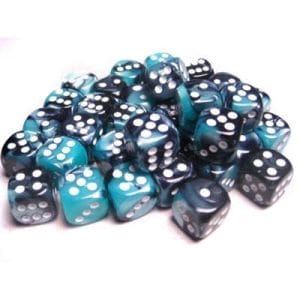 36d6 Dice Block (12mm): Gemini White Pipped (Assorted Colours) - Image 9